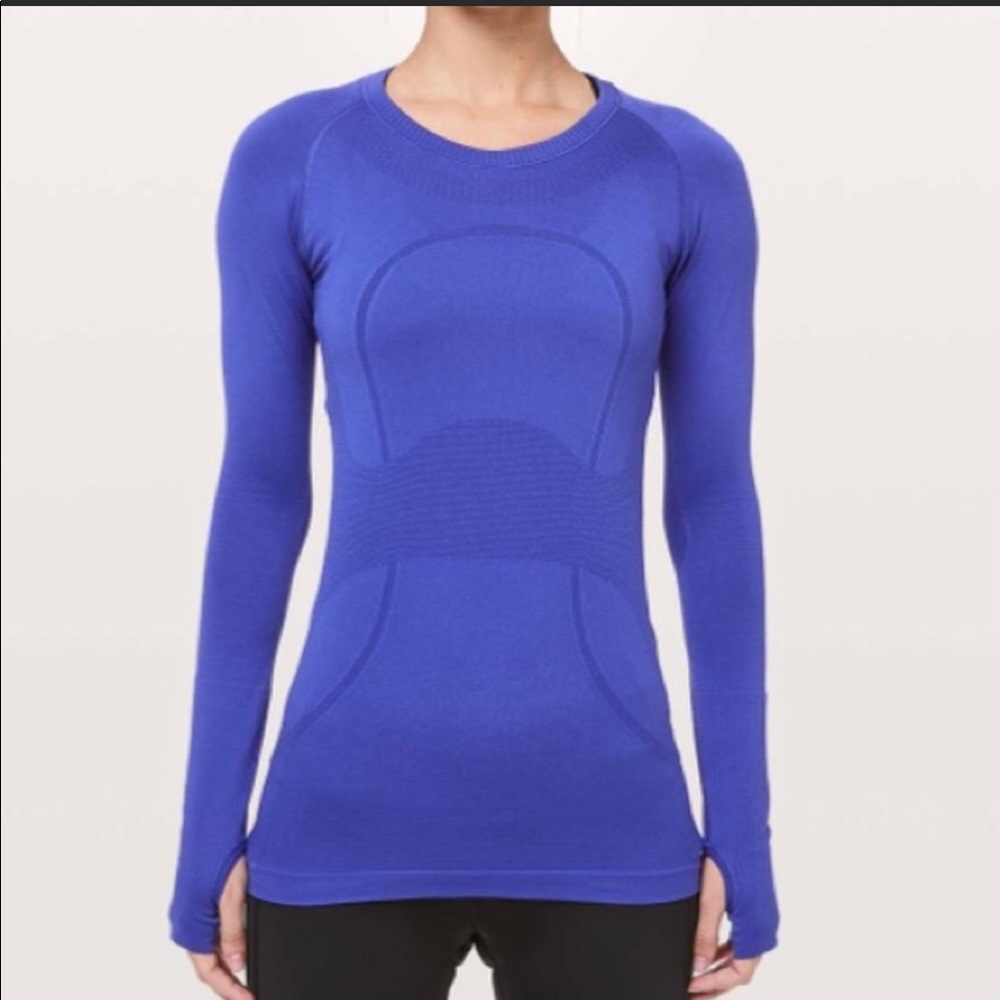Lululemon Swiftly Tech Long Sleeve Lazurite Size 8
